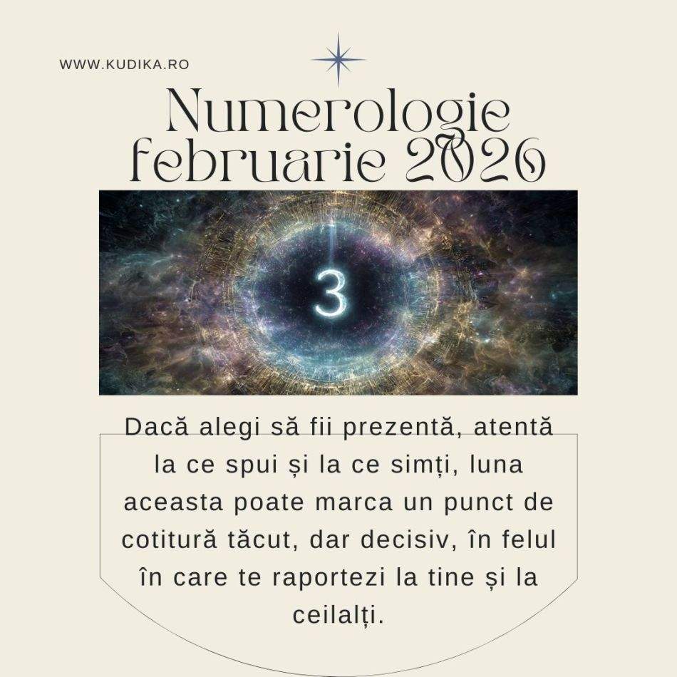 Februarie 2026 îți deblochează vocea interioară. Vibrația numerologică 3 să te afirmi, să vindeci și să alegi mai clar