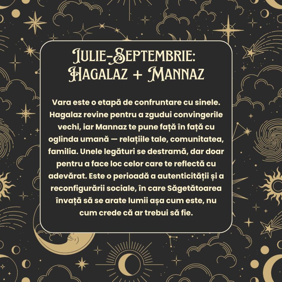 Horoscop Rune 2026 Săgetător: Pornești într-o călătorie de la haos spre lumină. Redescoperi că trebuie să te alegi pe tine