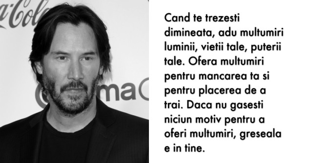 Sfaturi de la Keanu Reeves care pot fi mantre pentru sufletul tău de sărbători