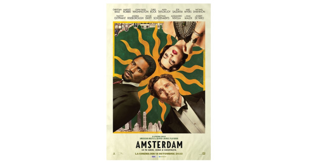 Crima, conspirații și complot.  Amsterdam, un thriller fascinant este  din acest weekend în cinematografe