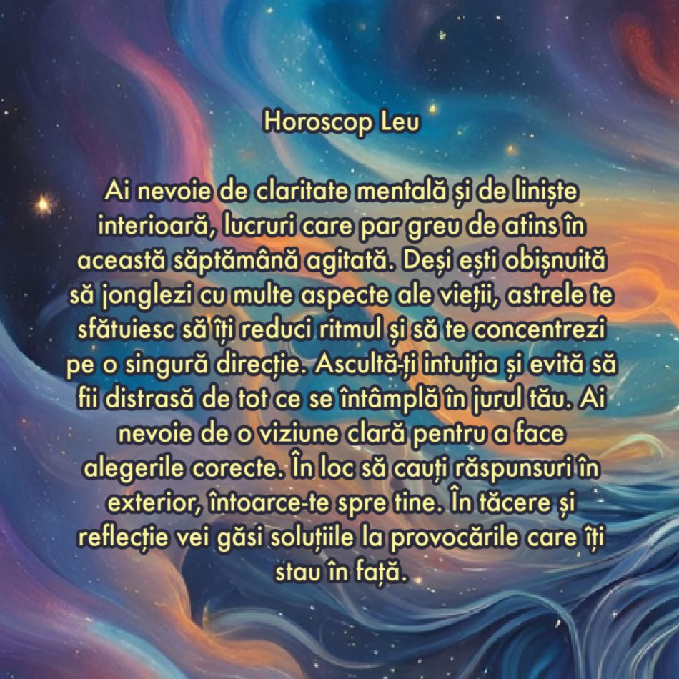De ce are nevoie fiecare semn zodiacal în săptămâna 28 octombrie - 3 noiembrie