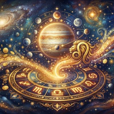 Un an de bogăție! 4 zodii care intră în anul abundentei (Jupiter în Leu până în iulie 2027)