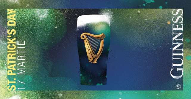 St. Patrick's Day! Ocazia perfecta pentru a savura un pint de Guinness! Sláinte!