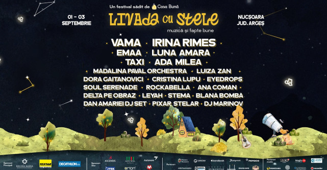 Livada cu stele – 3 zile de festival cu muzică, recreere și fapte bune sădit de Casa Bună