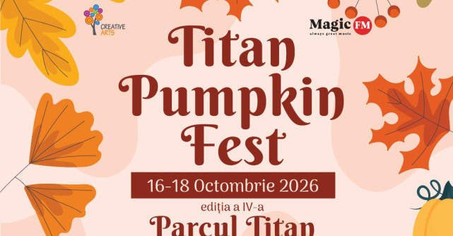 Începe Titan Pumpkin Fest! 5 tone de dovleci, delicii de toamnă și sute de idei creative în Parcul Titan