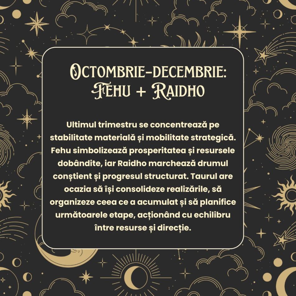  Horoscop Rune 2026 TAUR: Vei descoperi echilibru între energie și răbdare! Vei culege roadele efortului consistent