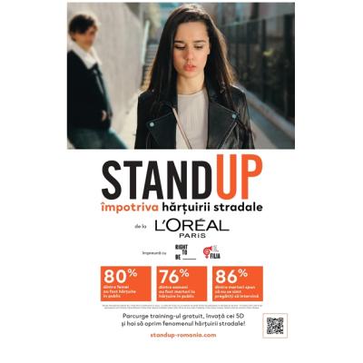 Stand Up: L’Oréal Paris susține lupta împotriva hărțuirii stradale