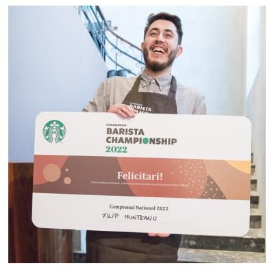 Excelență în cafea. Starbucks România și-a desemnat Campionul Barista 2022