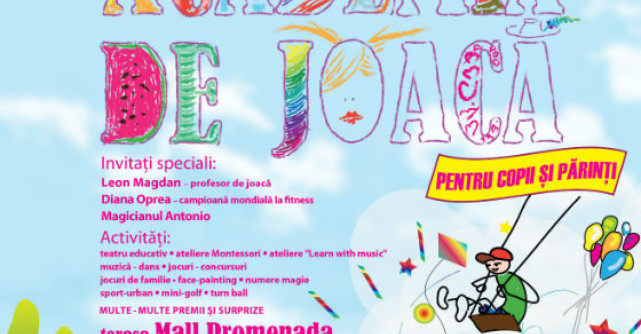 Incepe cea de-a doua editie a Academiei de Joaca, cel mai mare eveniment dedicat invatarii prin distractie