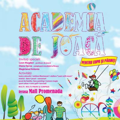 Incepe cea de-a doua editie a Academiei de Joaca, cel mai mare eveniment dedicat invatarii prin distractie