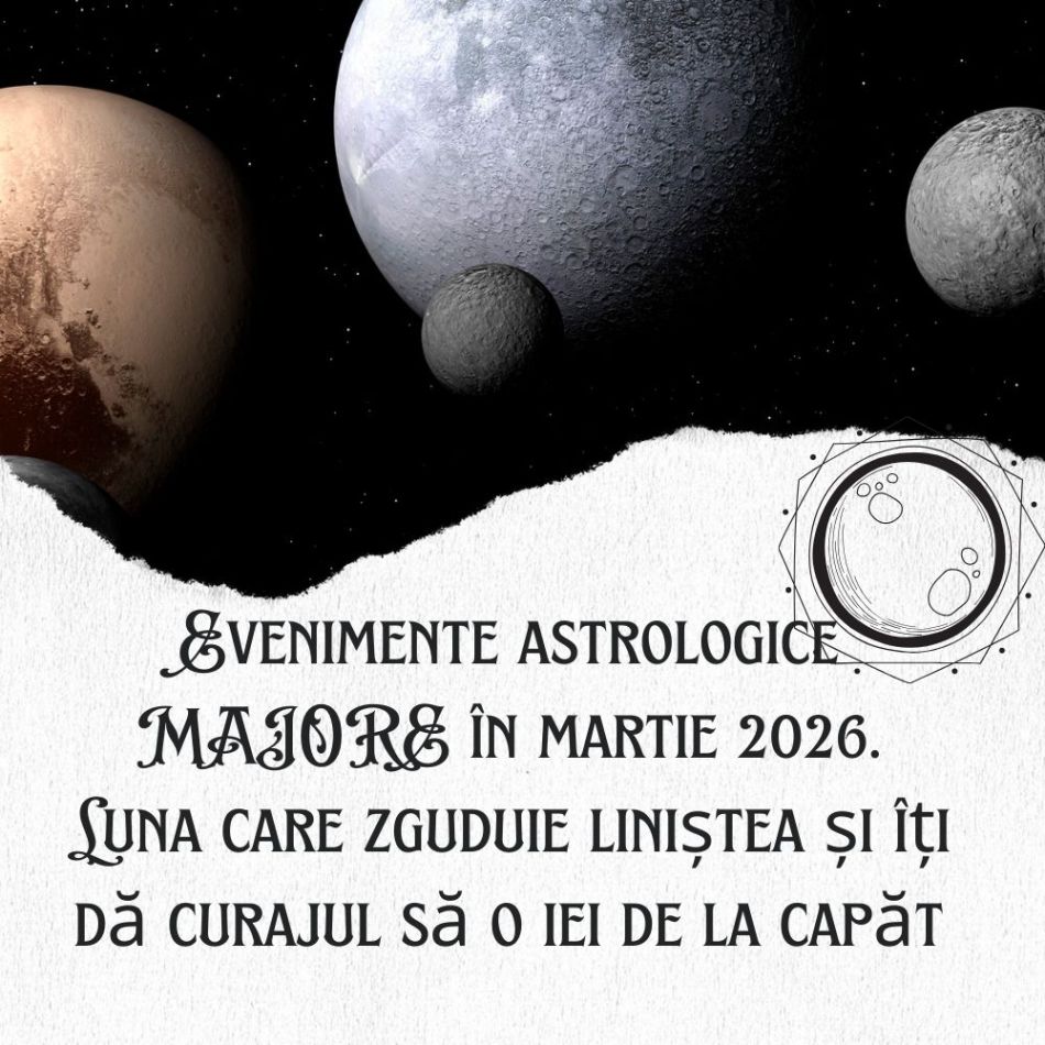Evenimente astrologice MAJORE în martie 2026. Luna care zguduie liniștea și îți dă curajul să o iei de la capăt