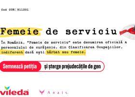 Curățenia nu are gen: VILEDA și Asociația ANAIS lansează campania ”911201”