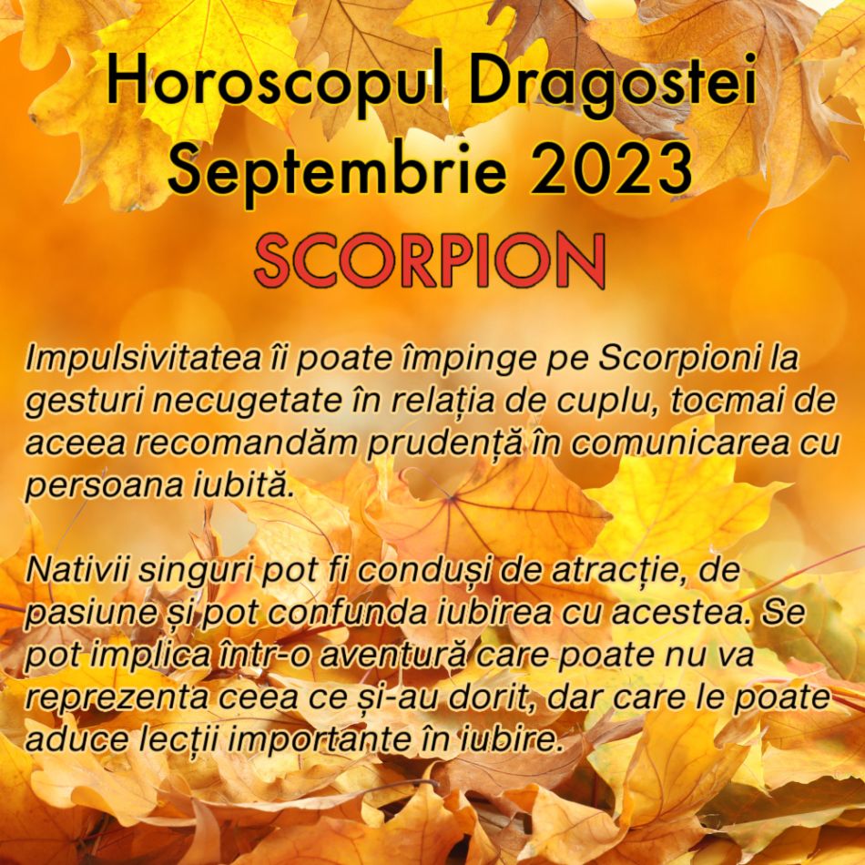 Horoscopul Dragostei în Septembrie 2023: Toamna începe cu multă iubire, dar și cu noi responsabilități în cuplu