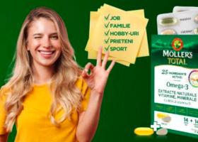 Möller's susține performanța: Triada GINSENG, OMEGA-3 și D3 asigură focus, energie, imunitate, să le faci pe toate!