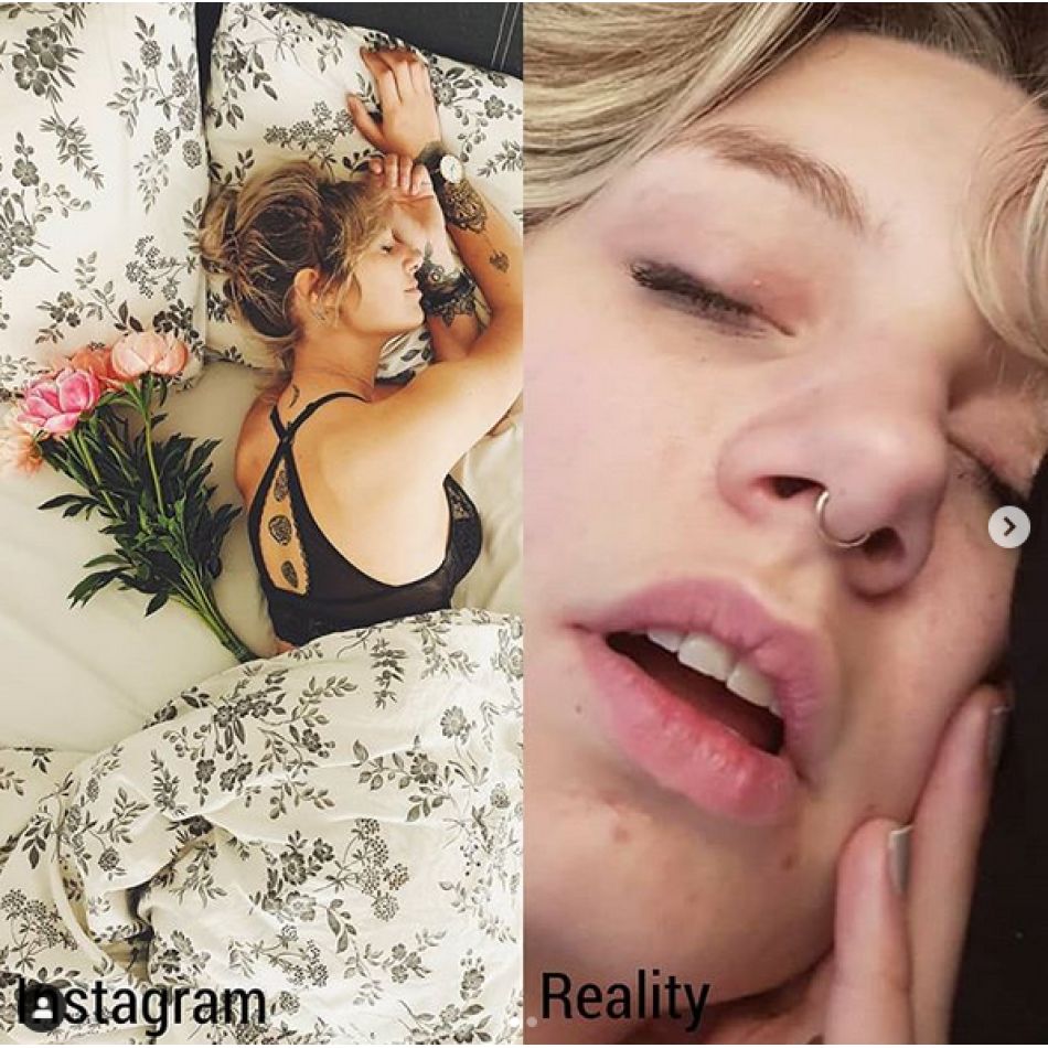 O tânără ne arată diferența dintre Instagram și Realitate în 10 imagini incredibile