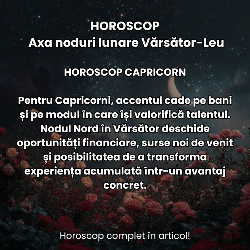 Nodurile Lunare intră în Vărsător și Leu: Busola destinului se recalibrează. Ce schimbări aduc până în martie 2028? 