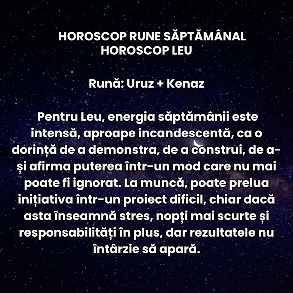 Horoscop Rune săptămâna 13-19 aprilie 2026: Nu mai putem sta pe loc! Ieșim din rutină și vrem să ne trăim viața