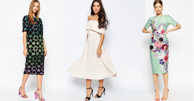 Ne place rochia midi in orice combinatie!