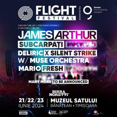 James Arthur, Subcarpați, Deliric x Silent Strike w/ Muse Orchestra și Mario Fresh sunt primii artiști anunțați la FLIGHT FESTIV