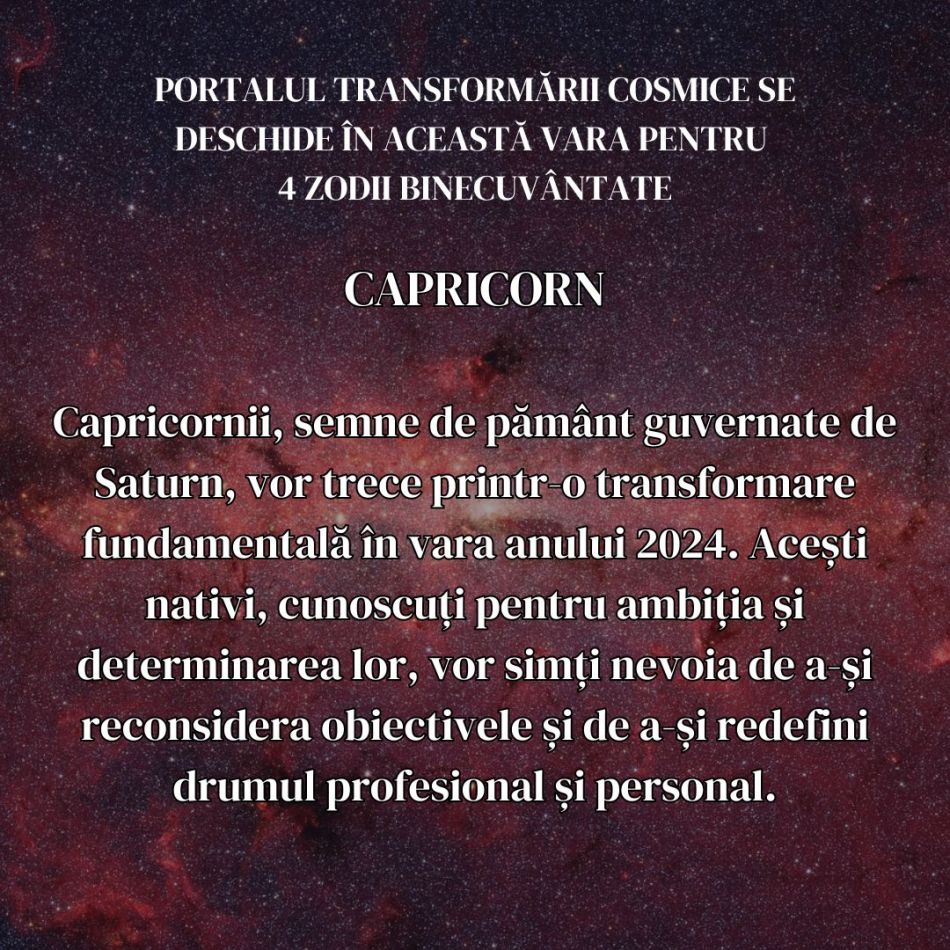 Portalul transformării cosmice se deschide în această vara pentru 4 zodii binecuvântate 
