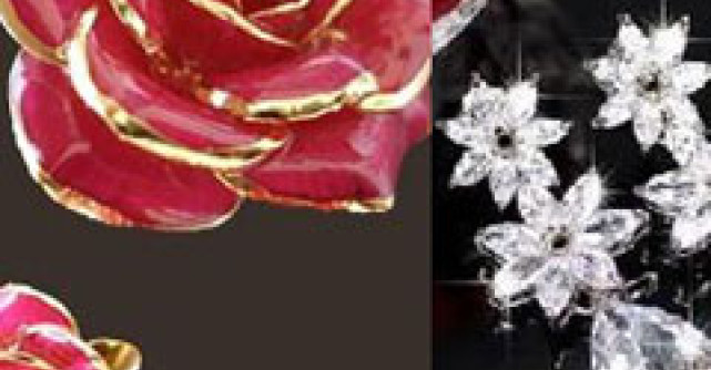 Cele mai frumoase bijuterii in culori si modele florale pentru mirese