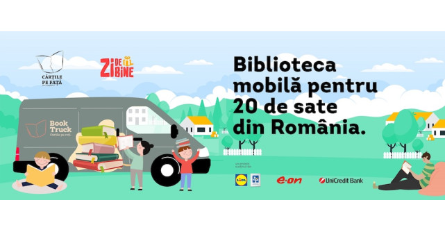 BookTruck, biblioteca mobilă care va împrumuta gratuit cărți în satele fără bibliotecă funcțională