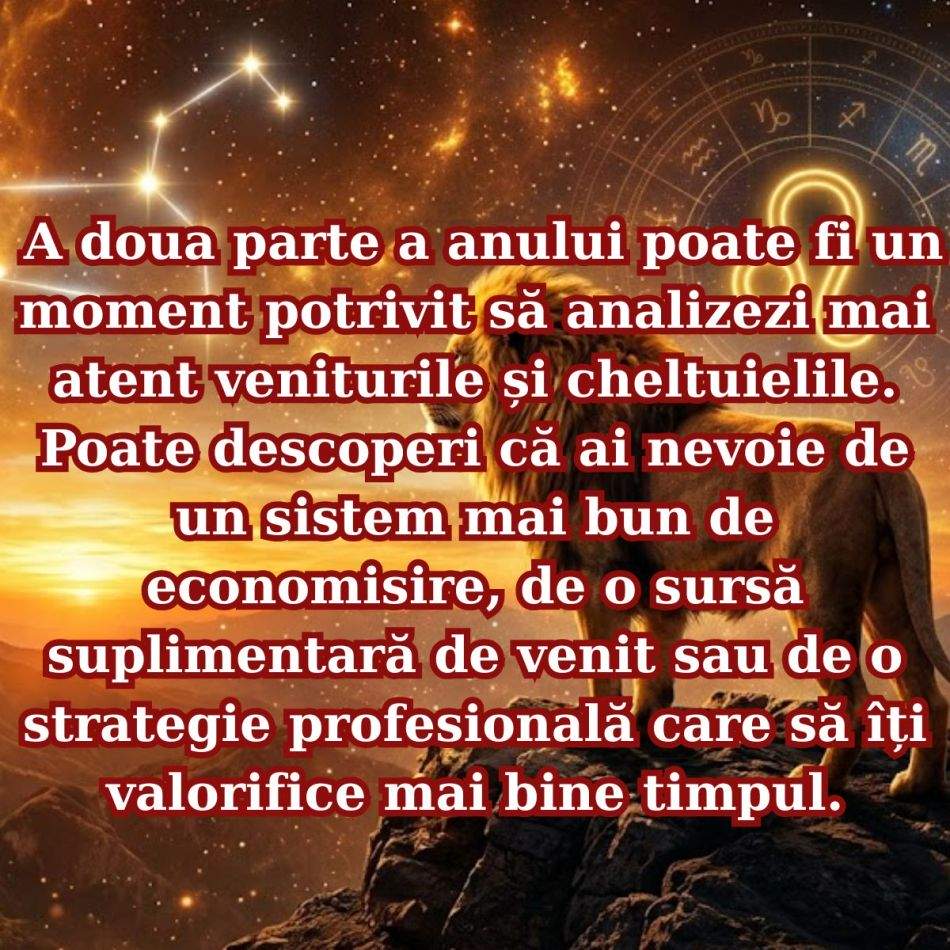 Horoscop Leu: 7 schimbări concrete care te așteaptă în 2027
