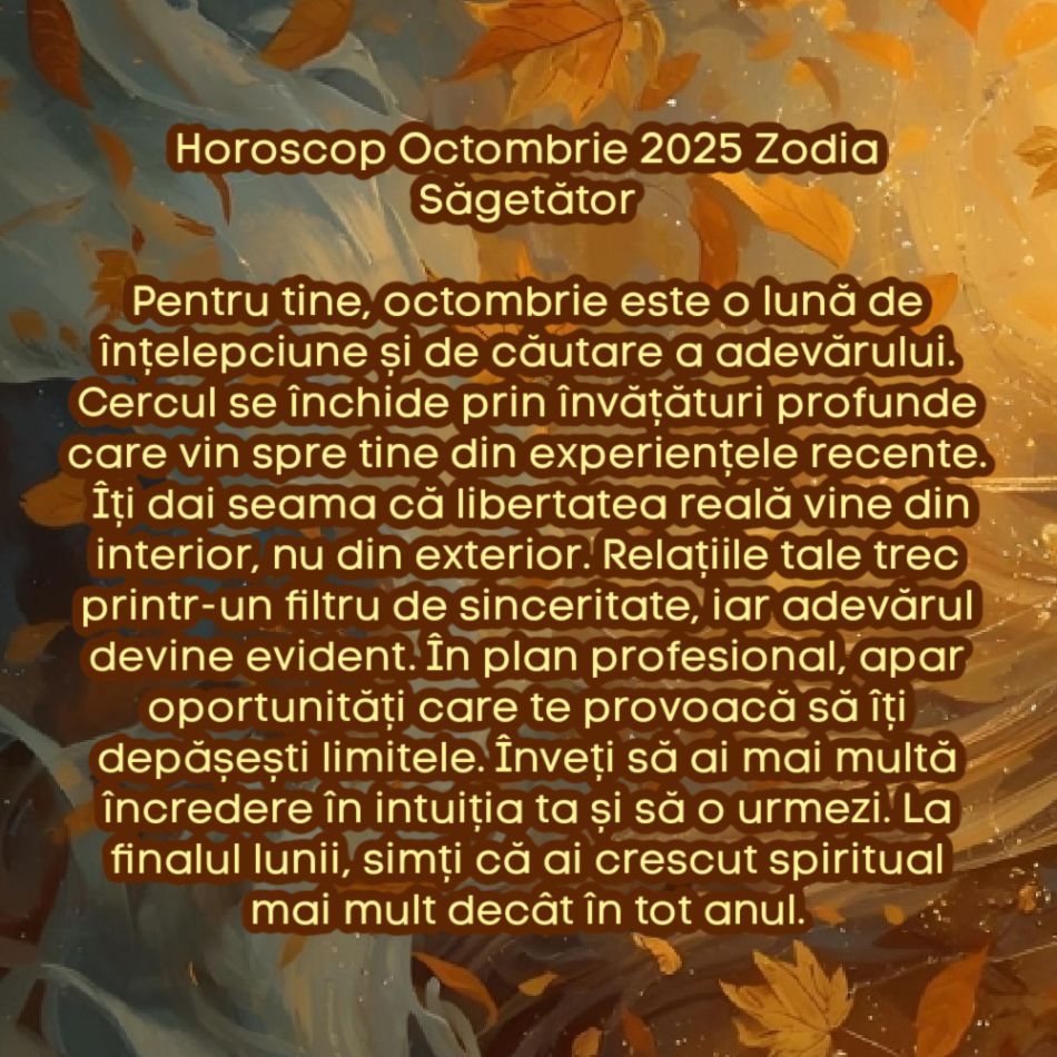 Horoscop Octombrie 2025. Cercul se închide. Tot ce am trăit până acum își găsește sensul