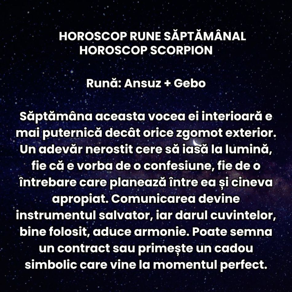 Horoscop Rune săptămâna 1-7 septembrie 2025: Căutăm să punem haosul în ordine și trecem printr-o purificare emoțională profundă
