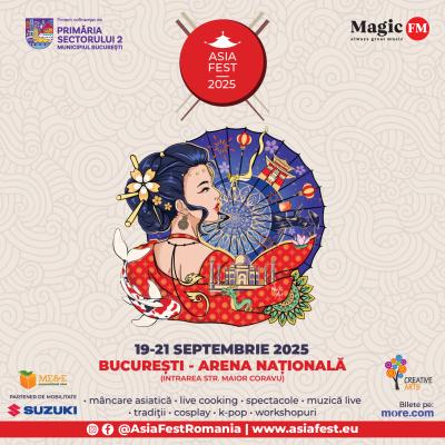 Asia Fest 2025: Capitala devine inima Asiei    Trei zile de spectacol, arome și tradiții asiatice, la Arena Națională