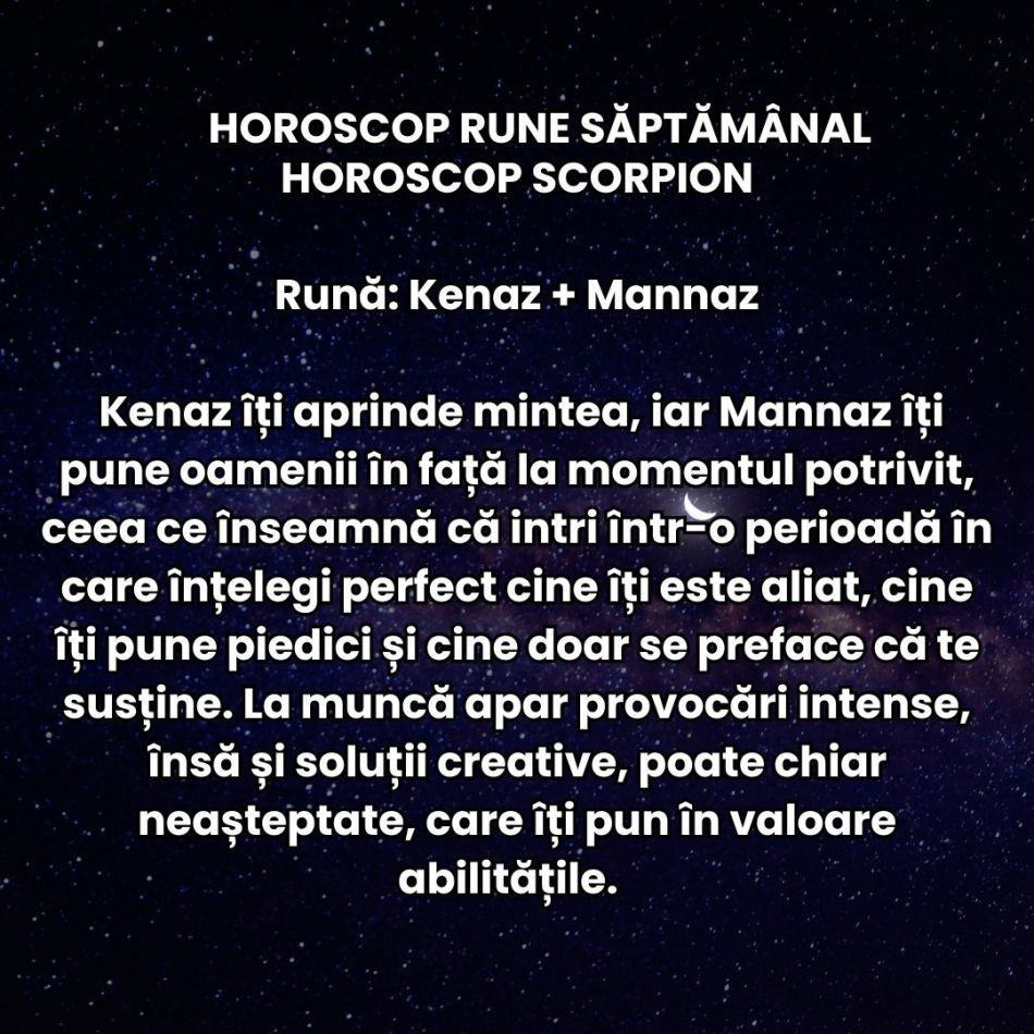 Horoscop Rune săptămâna 15-21 decembrie 2025: Energia Solstițiului începe să se facă resimțită și aduce reevaluări și tensiuni