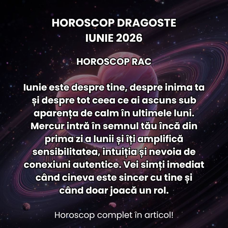 Horoscop dragoste iunie 2026: Prima lună de vară nu duce lipsă de magie romantică. Multe zodii trăiesc povești de neuitat