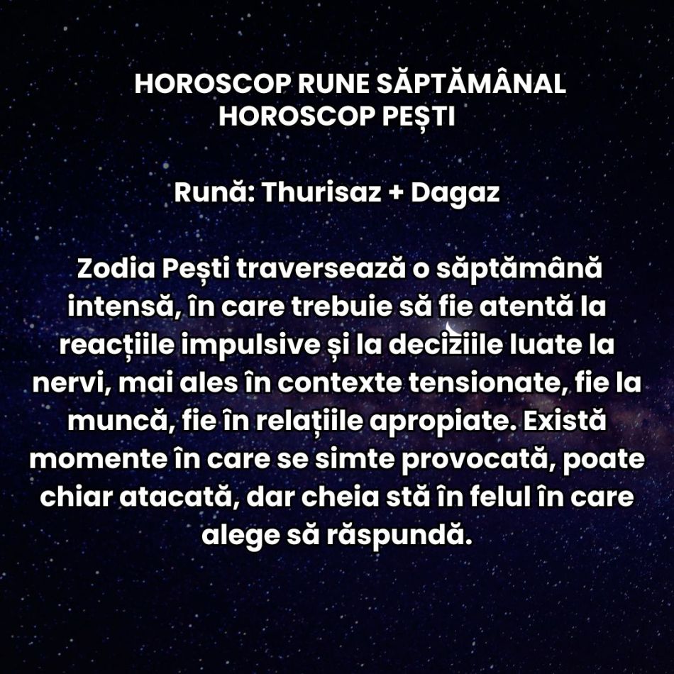Horoscop Rune săptămâna 20-26 aprilie 2026: Nu mai acceptăm compromisuri ieftine. Ambiția și încăpățânarea colectivă cresc 