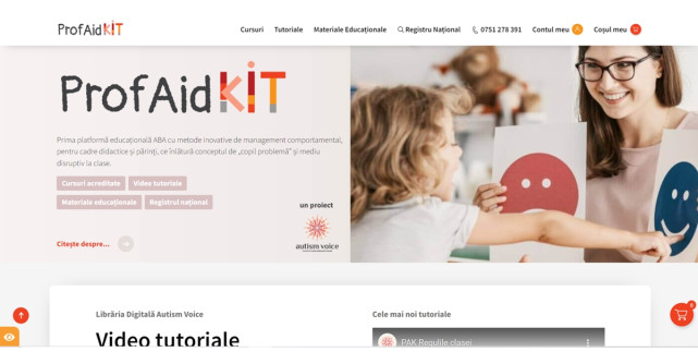 Asociatia AutismVoice lanseaza ProfAidKid.ro, prima platforma educationala de terapie ABA