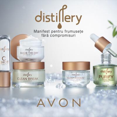 Avon lansează Distillery, noua gamă de îngrijire a tenului care  celebrează frumsețea curată, fără compromisuri