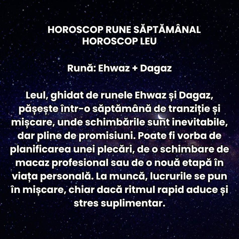 Horoscop Rune săptămâna 3-9 noiembrie 2025: Seducția plutește în aer! Suntem mai carismatici și mai atenți la emoțiile din jur