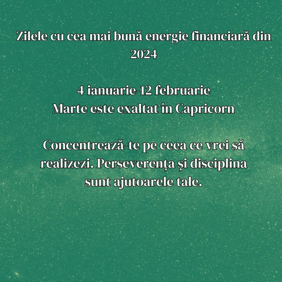 Cele mai favorabile zile din 2024 din punct de vedere financiar: Putem primi sume importante de bani!