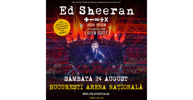 ED SHEERAN VA ADUCE TURNEUL SĂU ‘+ - = ÷ x’ MATHEMATICS, CARE A BĂTUT APROAPE TOATE RECORDURILE ÎN ASIA ȘI EUROPA ÎN 2024    