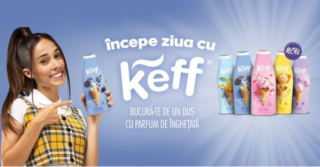 Andra Gogan le propune tinerilor să își înceapă ziua cu Keff și să se bucure de un duș cu parfum de înghețată