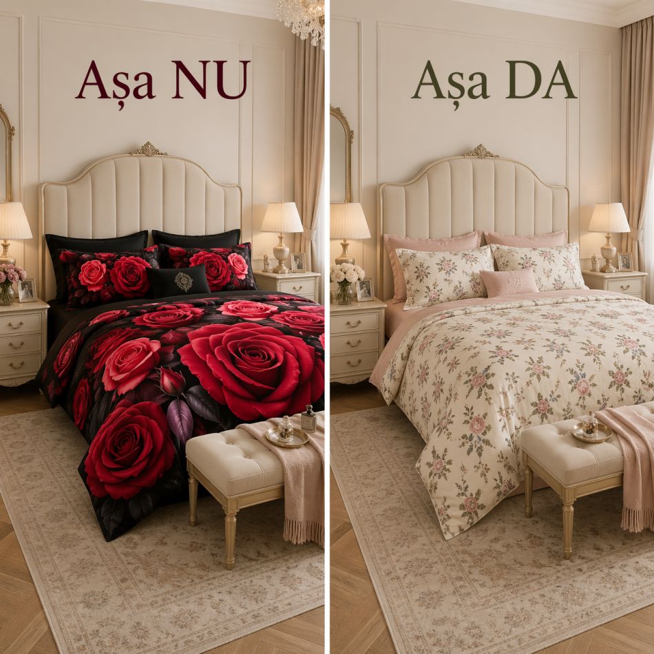Așa Da, așa Nu: cum alegi lenjeria de pat pentru dormitor