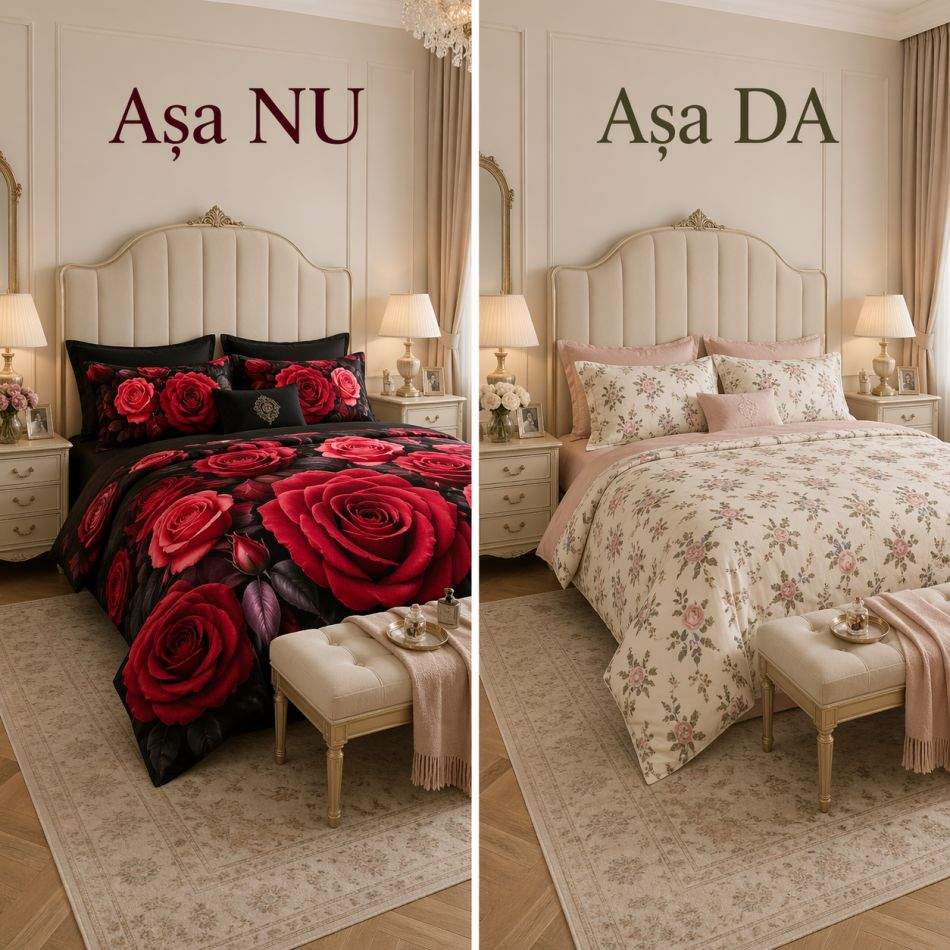 Așa Da, așa Nu: cum alegi lenjeria de pat pentru dormitor