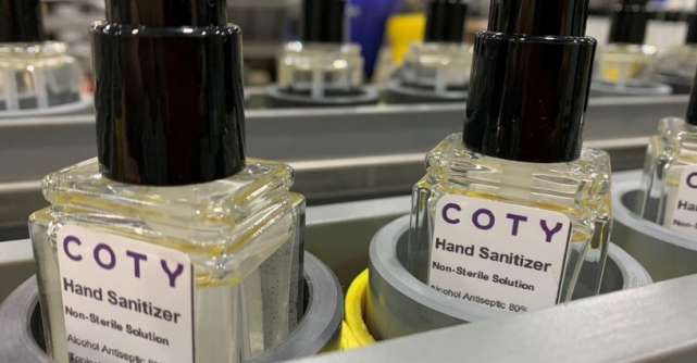 Coty a început producția de soluții hidro-alcoolice dezinfectante pentru mâini   pentru combaterea virusului COVID-19