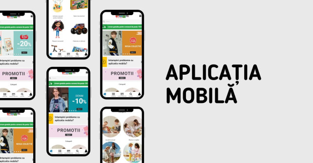Cumpărături mai eficiente și mai avantajoase la articolele pentru copii cu aplicația mobilă SMYK.RO 