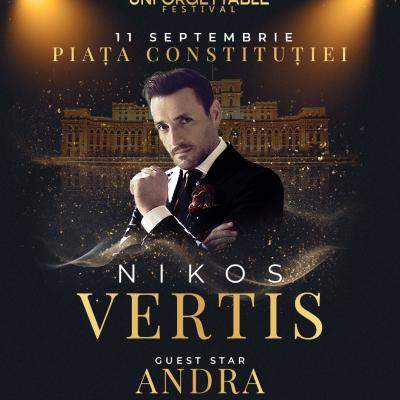 Nikos Vertis pentru prima dată în Piața Constituției. Iar momentul surpriză? O colaborare Unforgettable cu Andra!