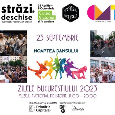 Noaptea Dansului la Zilele Bucureștiului: Bucureștiul Dansează, pe 23 septembrie, în fața Muzeului Național de Istorie