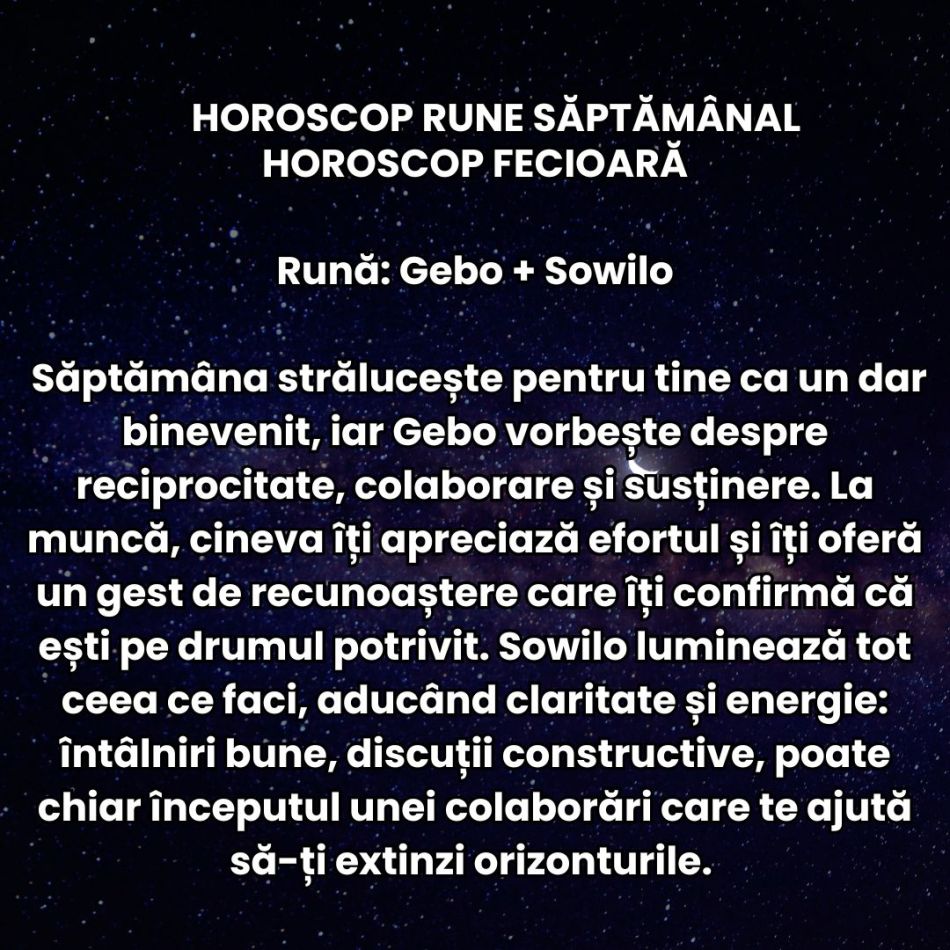 Horoscop Rune săptămâna 12-18 ianuarie 2026: Universul nu ne mai întreabă dacă suntem pregătiți, ci ne forțează să acționăm ACUM
