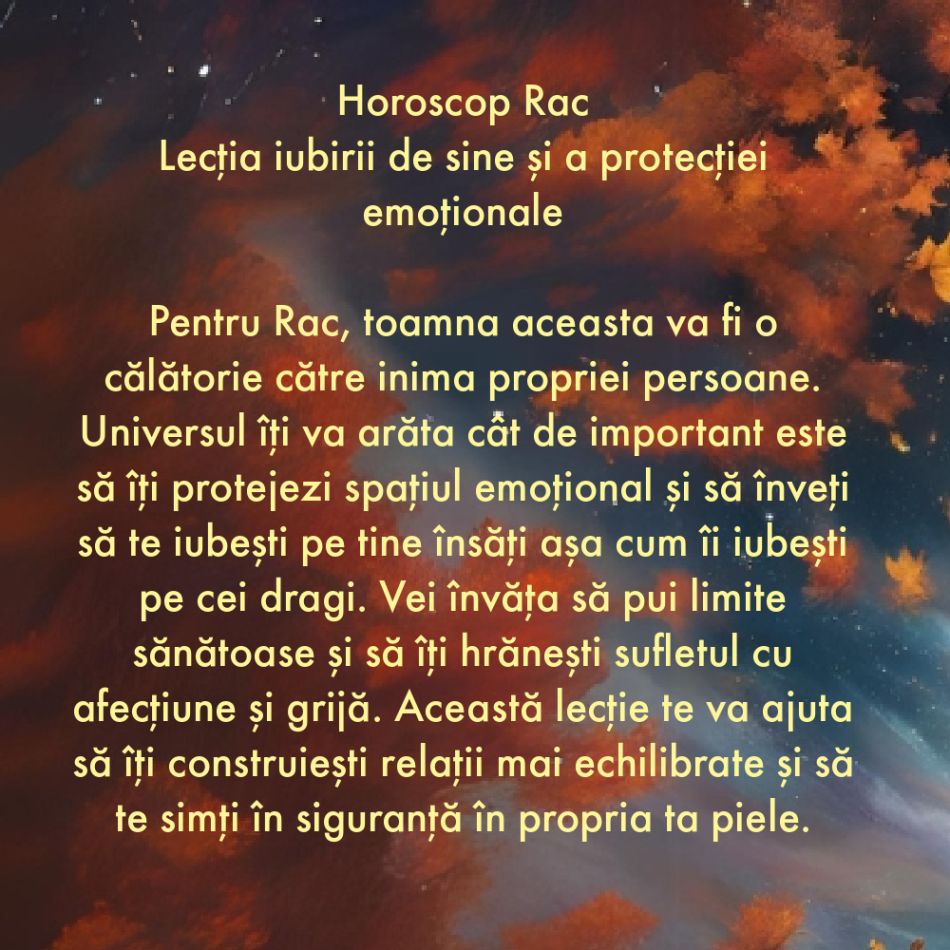 Horoscop toamnă 2024: Ce vei învăța de la Univers în următoarele 3 luni?