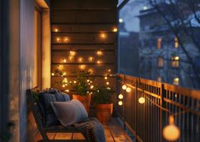 Sfaturi practice despre cum să iluminezi balconul: confort, atmosferă și siguranță