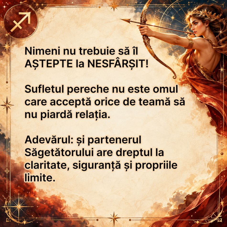 SĂGETĂTORUL poate fugi chiar de MAREA IUBIRE! Rana ascunsă care îl face să se teamă de omul sortit inimii sale