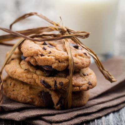 Biscuiti de casa cu fulgi de ciocolata